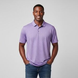PGA Tour Purple Golf Shirt Casual Style
